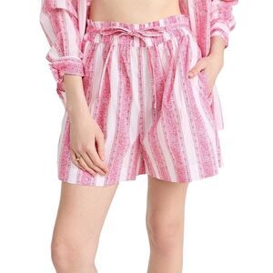 Mille Cary Shorts Pink White Stripe S